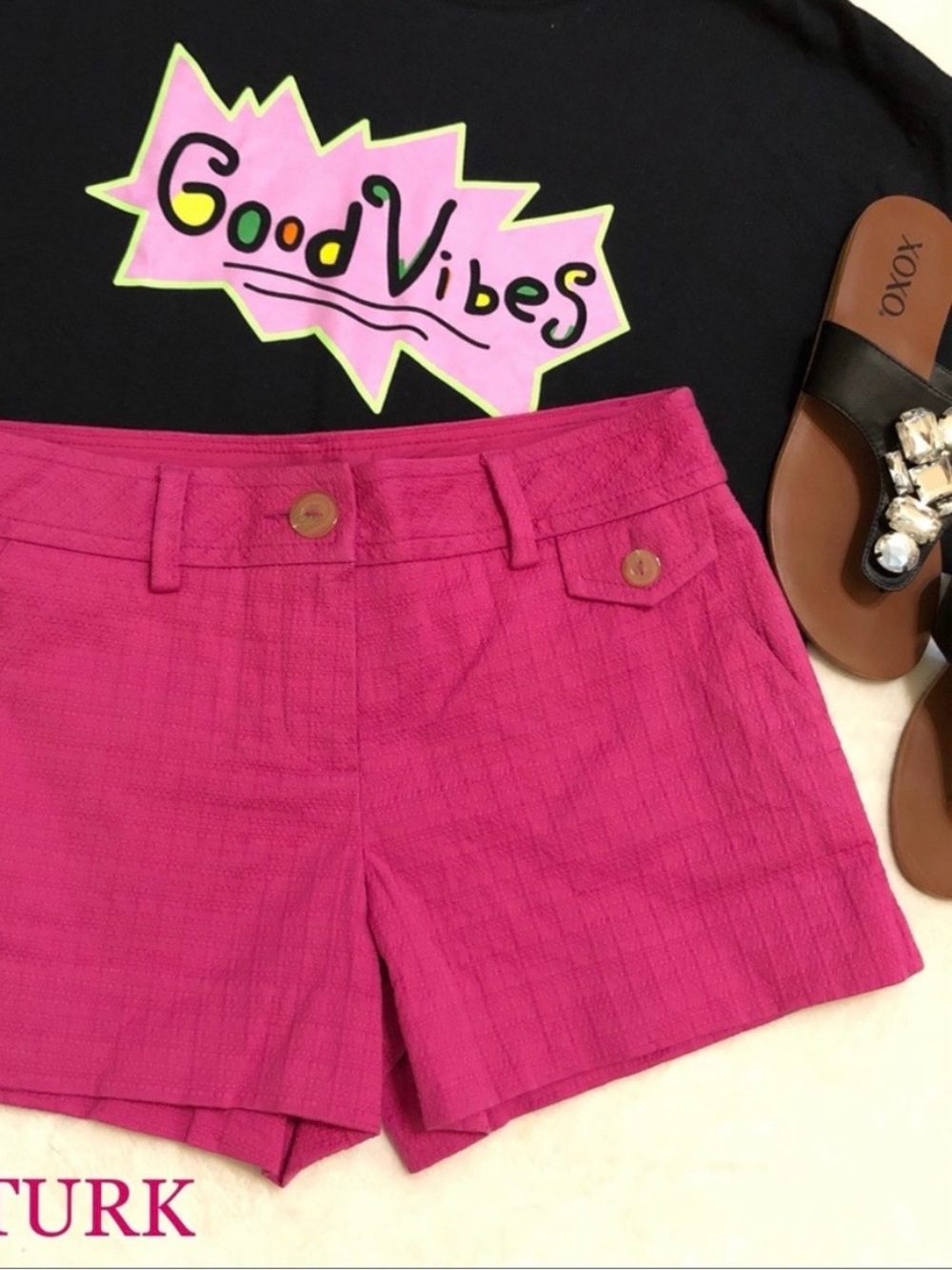 TRINA TURK PINK SHORTS